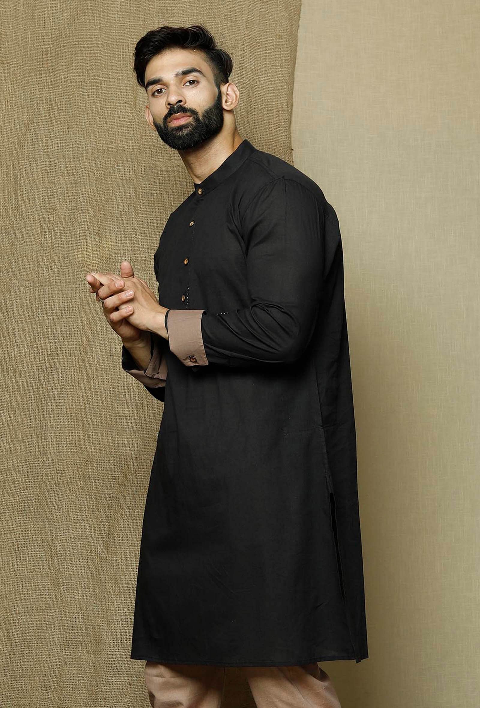 Onyx Cotton Kurta - Image 3