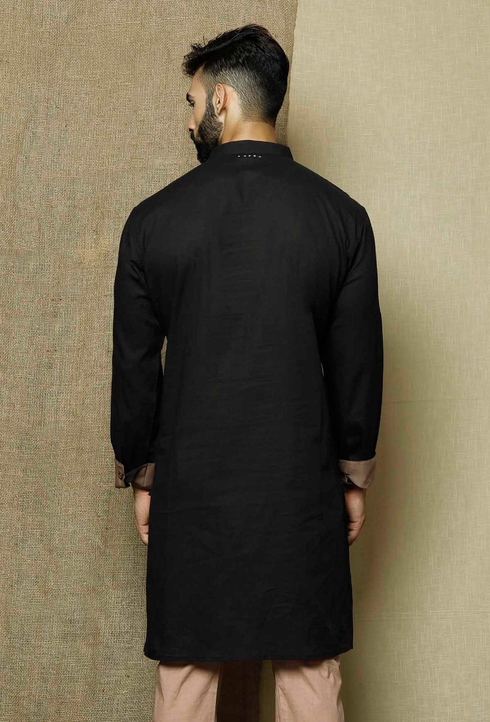 Onyx Cotton Kurta - Image 4