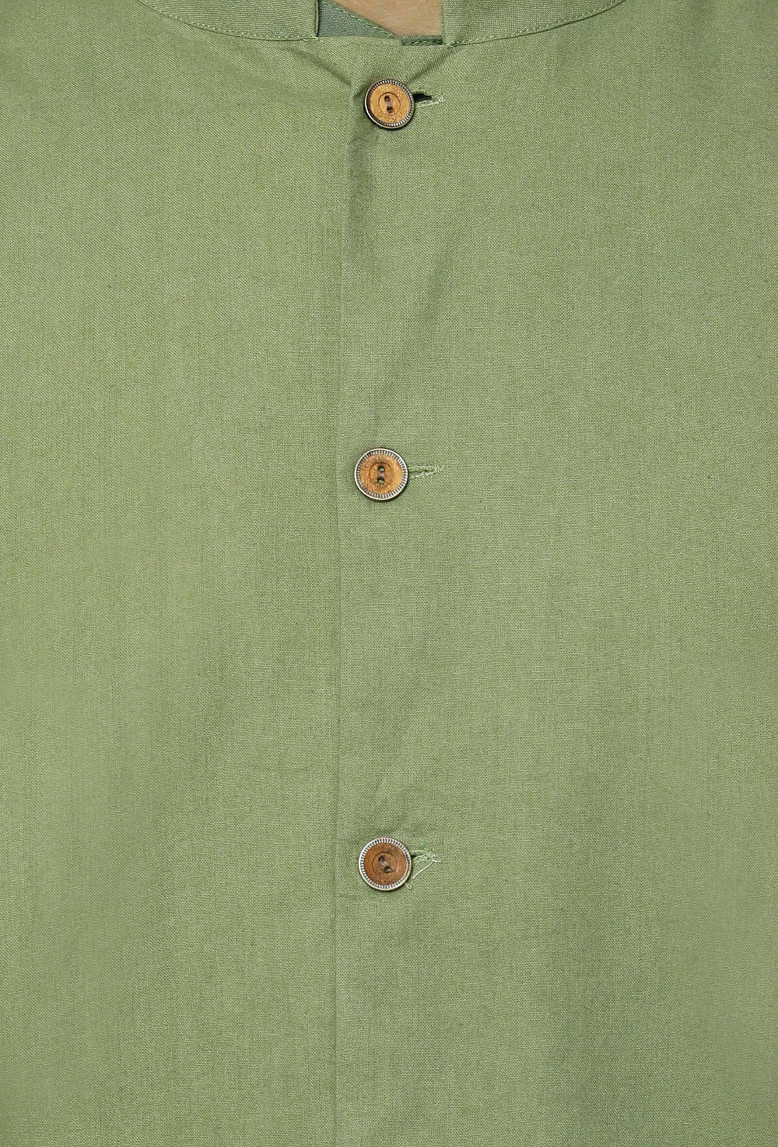 Olive Green Nehru Jacket - Image 5