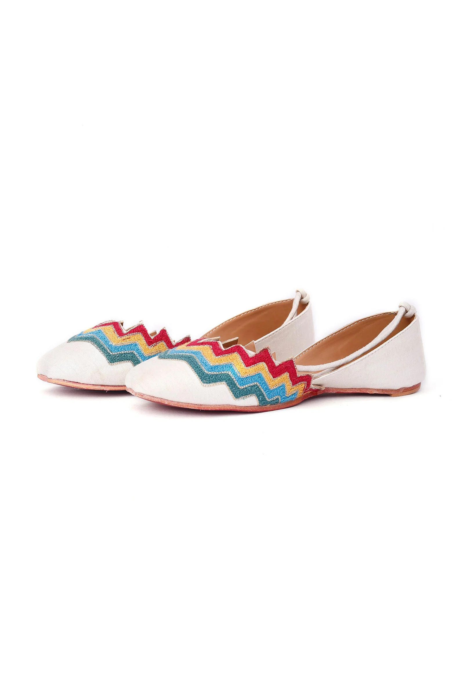 Satrangi Resham Work Juttis - Image 3