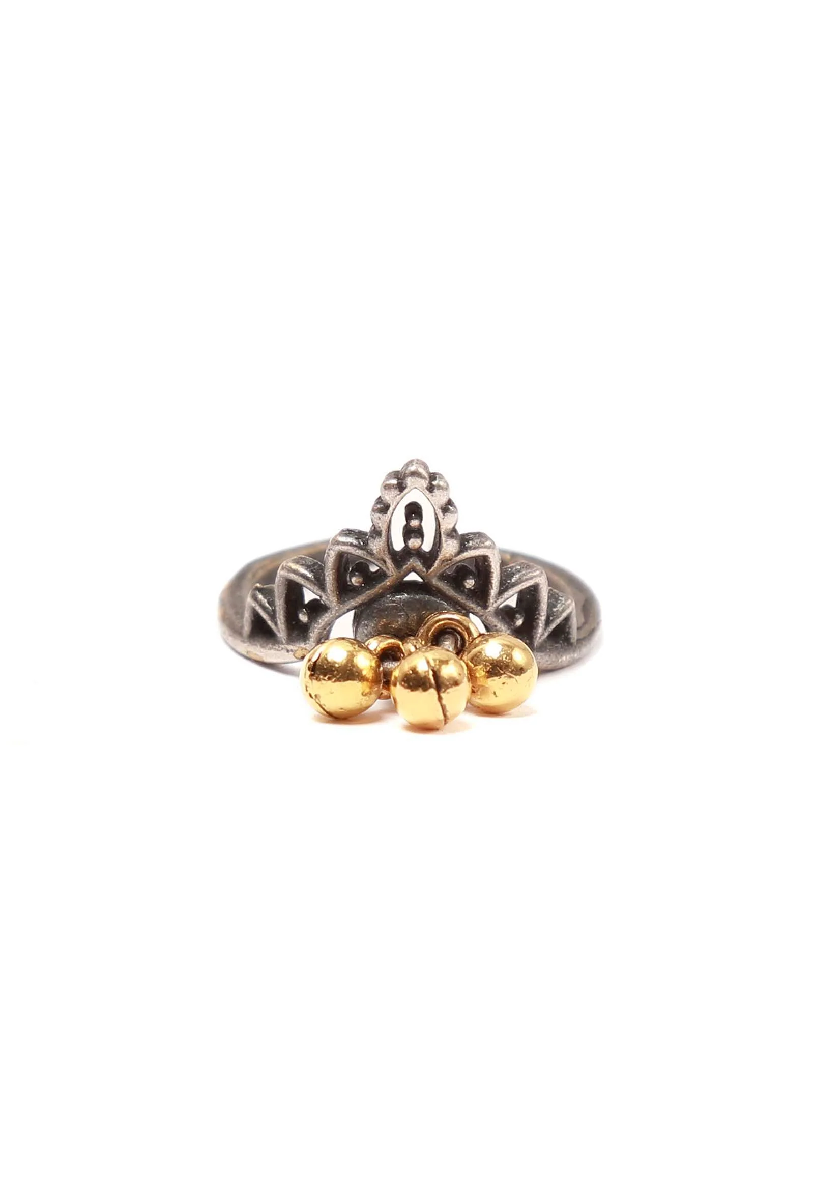 Set of 4: Kreeya Silver Brass Toering - Image 3
