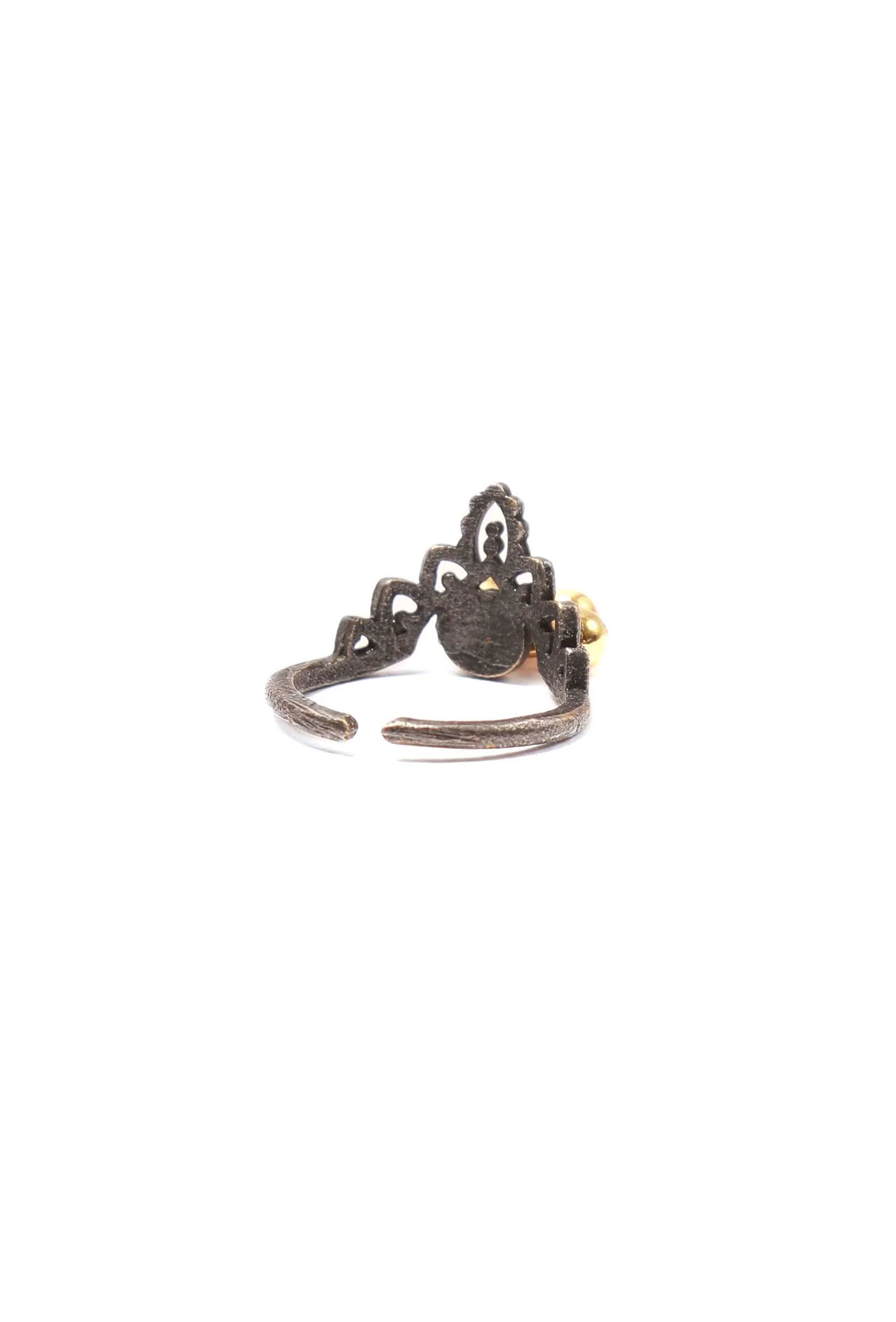 Set of 4: Kreeya Silver Brass Toering - Image 4