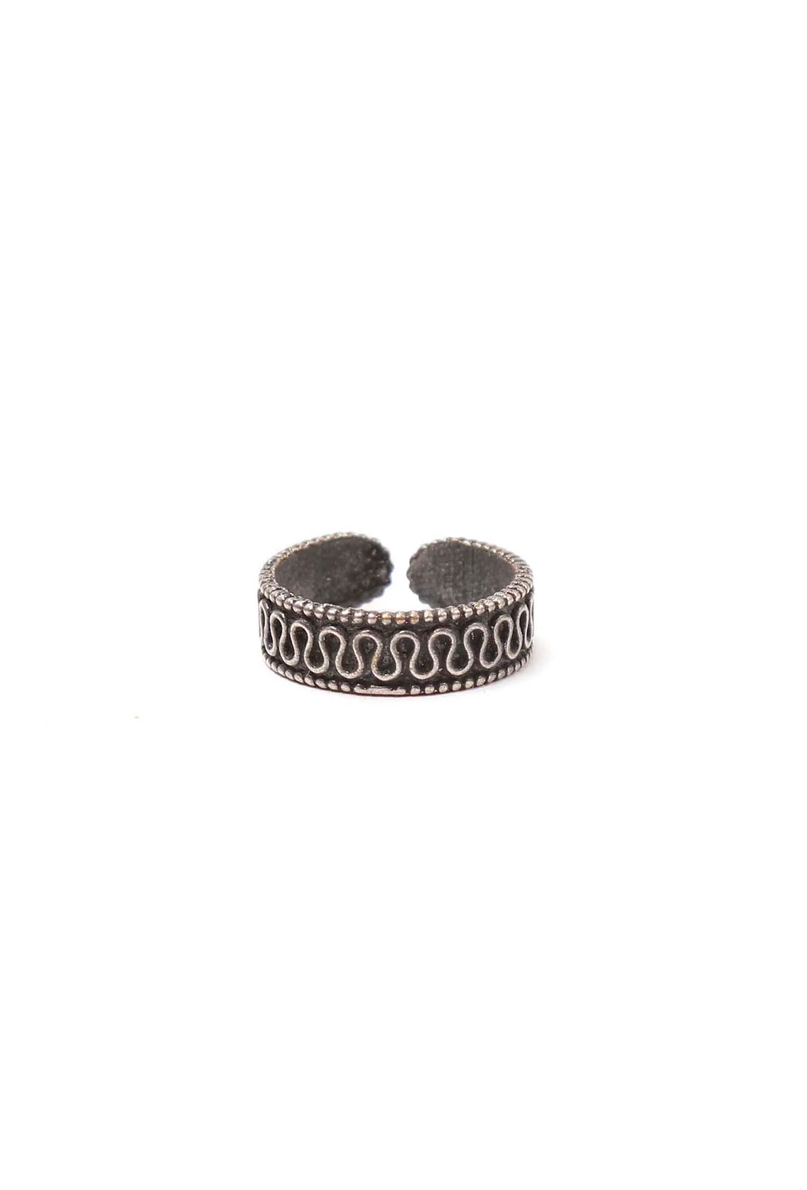 Set of 4: Kreeya Silver Brass Toering - Image 5